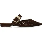 Manfield Bruine leren instappers | Maat 42