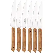 Laguiole En Aubrac Gastronome olijfhout, 6-delige steakmessenset