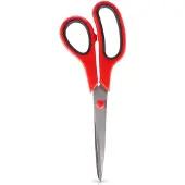 Orion - Stalen Schaar - 21 cm - Rood Handvat - Roestvrijstaal