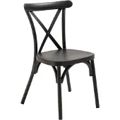 Oviala - Hoge terrasstoel zwart aluminium - Sintra