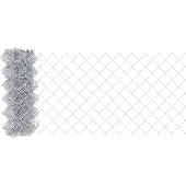 vidaXL Kettinglinkheining 25 x 0,4 m Gegalvaniseerd staal Zilver