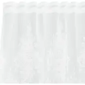 vidaXL Lacegordijn met gordijnen Bloemen Wit 245 x 900 cm Polyester