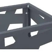 vidaXL Regen Paraplu Stand Antraciet 15,5 x 15,5 x 49 cm Staal