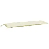 vidaXL Tuinbankkussen 150x50x7 cm oxford stof crèmekleurig