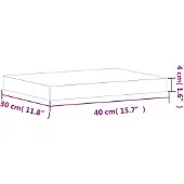 vidaXL Snijplank 40x30x4 cm massief beukenhout