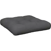 vidaXL Palletkussen 50x50x12 cm stof grijs