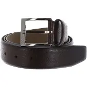 BOSS Leren riem Elloy Sz35 Belt W120 Open Brown bruine