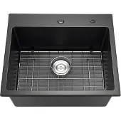 Vevor Granieten Keuken Spoelbak (635 x 559 x 254 mm) voor Opbouwmontage