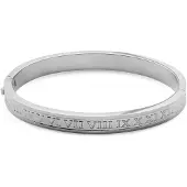Lucleon Arie Zilverkleurige Nummerieke Bangle-armband