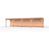 Westwood Douglas overkapping, 1200 x 250, met achterwand, Comfort Plus