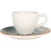 Bonna Espresso kopjes & schotel futura porselein set van 6