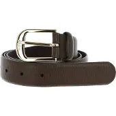 BOSS Leren Riem Anna Leather Belt W90 Dark Brown Donkerbruin