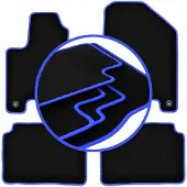 Carlux -BLUE automatten voor: Kia Soul EV hatchback (2013-2019)