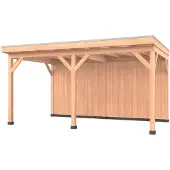 Westwood Douglas overkapping, 500 x 350, met achterwand, Comfort Plus
