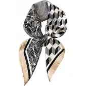 Kamea Satine Apaszka 70x70cm Geometrische Patroon Crème
