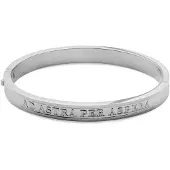 Lucleon Arie Zilverkleurige Ad Astra Bangle-armband