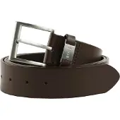 BOSS Leren Riem Connio-Plus Sz40 Leather Belt W120 Dark Brown Bruine