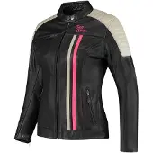 Rusty Stitches Alice Dames Motorfiets Leren Jas Maat