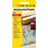 Eberhard Faber bordkrijt - vierkant - 12 stuks in karton etui - assorti - EF-526000