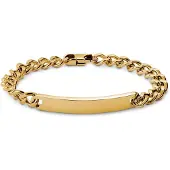 Lucleon Nomen | 7 mm Goudkleurige ID-plaatarmband