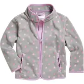Playshoes - Kid's Fleece-Jacke Punkte - Fleecevest 74, grijs