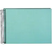 Goldbuch - Spiraalalbum Bella Vista - 24x17 cm - Aqua met zwarte pagina’s