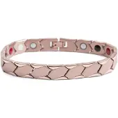 Lucleon Roségoudkleurige Titanium Armband
