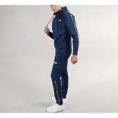 Crosshatch Heren Trackside Tricot Trainingspak Marineblauw