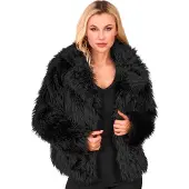Widmann Zwarte Bontjas Style Icon Vrouw