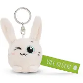 Nici Sleutelhanger Konijntje Veel Geluk! Groen 5cm