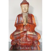 Ancient Wisdom Handgesneden Boeddhabeeld - 80 cm Welkom