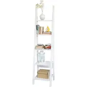 SoBuy Ladderrek - 44x180x39cm - wit