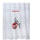 1. FC Köln Duschvorhang Veedel 180X200 cm 4030232 White