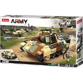 Sluban Army WWII Medium Leger Tank speelgoed – Constructiespeelgoed modelbouw – bouwdoos met 725 bouwstenen – M38-B0859 vanaf 8 jaar
