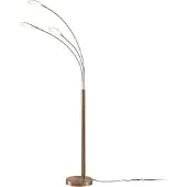 LINDBY Vloerlampe , Anea, Metallic, Woonkamer, Metaal, Modern