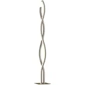 LUCANDE LED-vloerlamp Mairia, dimbaar, alu / grijs / zink, Woon-/ Eetkamer, Aluminium, Modern, LED vloerlamp