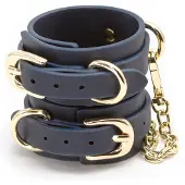 NSNovelties - Bondage Couture Wrist Cuff - Bondage / SM Cuffs Blauw
