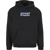Mister tee Sweatshirt 'Sweet Treats' lichtblauw / zwart