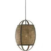 Light & Living Landelijke hanglamp Bozona licht bruin Ø 38,5cm