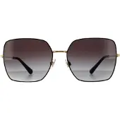Dolce&Gabbana zonnebril DG2242 13348G Zwart goud zwart grijze gradiënt