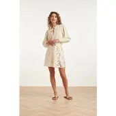 Smashed Lemon Feestelijke mini-rok met glitterende lovertjes print |