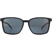HUGO BOSS Hugo van Square Mens mat zwart grijze zonnebril