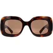 Gucci Vierkant Dames Havana met Zilver Bruin GG1695S