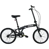 Nilox X0, Stadsfiets, Volwassenen, Unisex, Opvouwbaar, Staal, Zwart