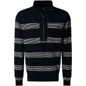 Pierre Cardin Trui donkerblauw / grijs