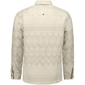 No-excess Overhemd taupe / wit