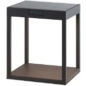 Sigor LED lamp op zonne-energie RADIA GROUND, antraciet, 25 cm aluminium IP65 GROUND, zwart, Aluminium, Modern, Solar buitenverlichting