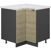 Vicco Fame-Line Hoekkast – 80.5 cm, WB Marmer Eiken paneel