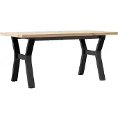 vidaXL Salontafel Y-frame 100x50x45,5 cm grenenhout en staal