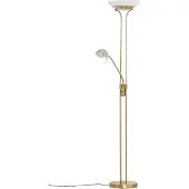 LINDBY Vloerlampe , Yveta, dimbare, Goud / Messing, Woonkamer, Metaal, Modern